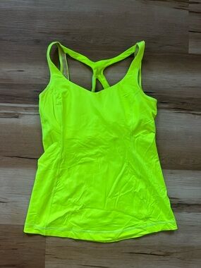 Neon Yellow Racerback Tank Top